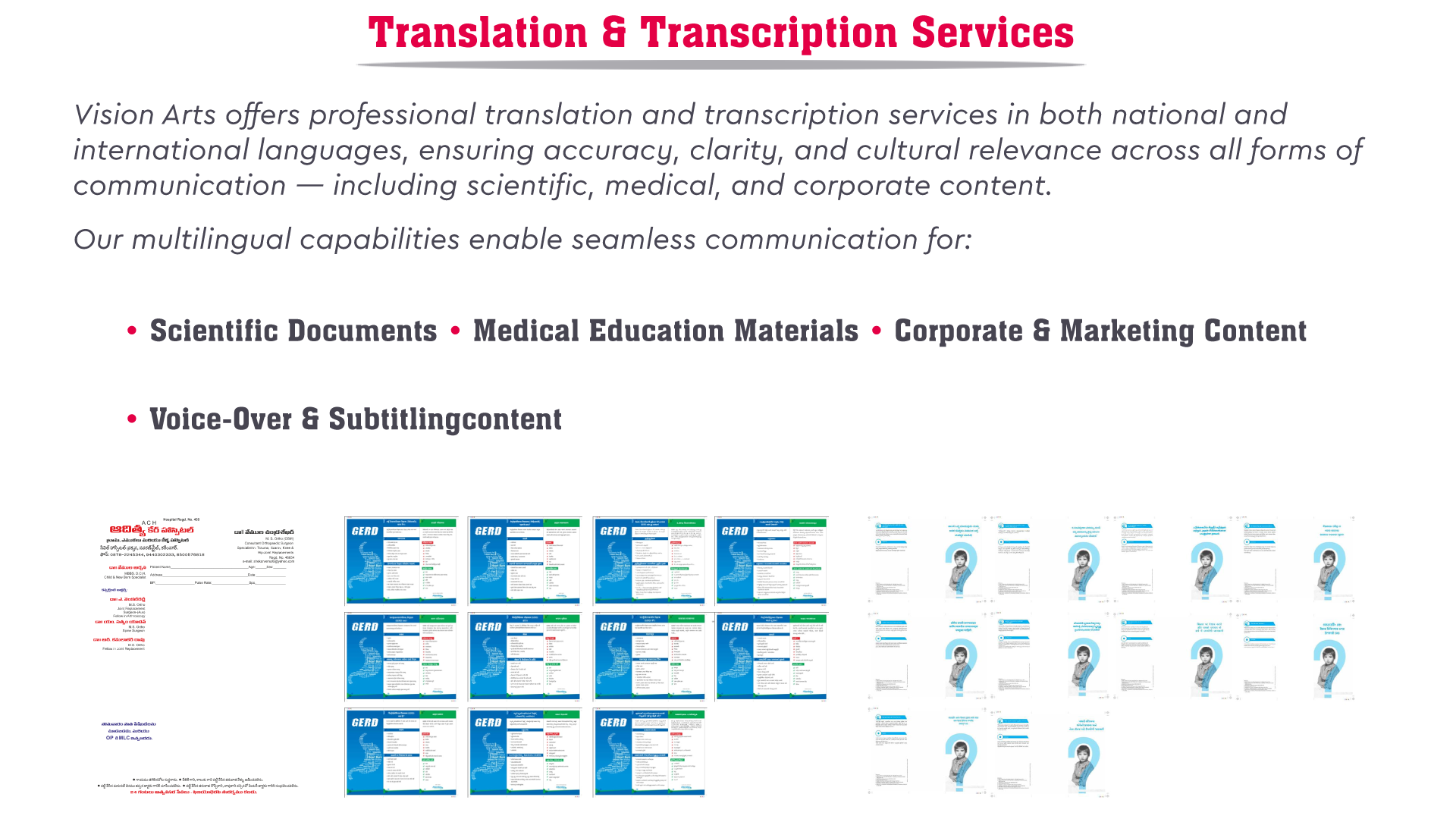 Translation & Transcription Services